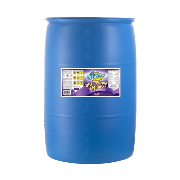 Blue Wolf Ultra Purple Cleaner Degreaser 55G Drum BWP55 Zoro